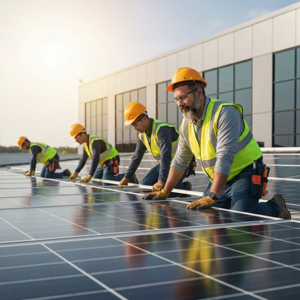 Solar panel installation