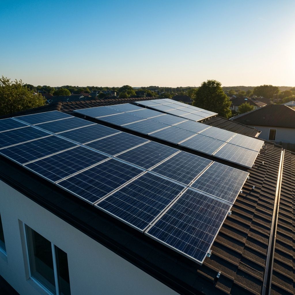 Solar panels installation